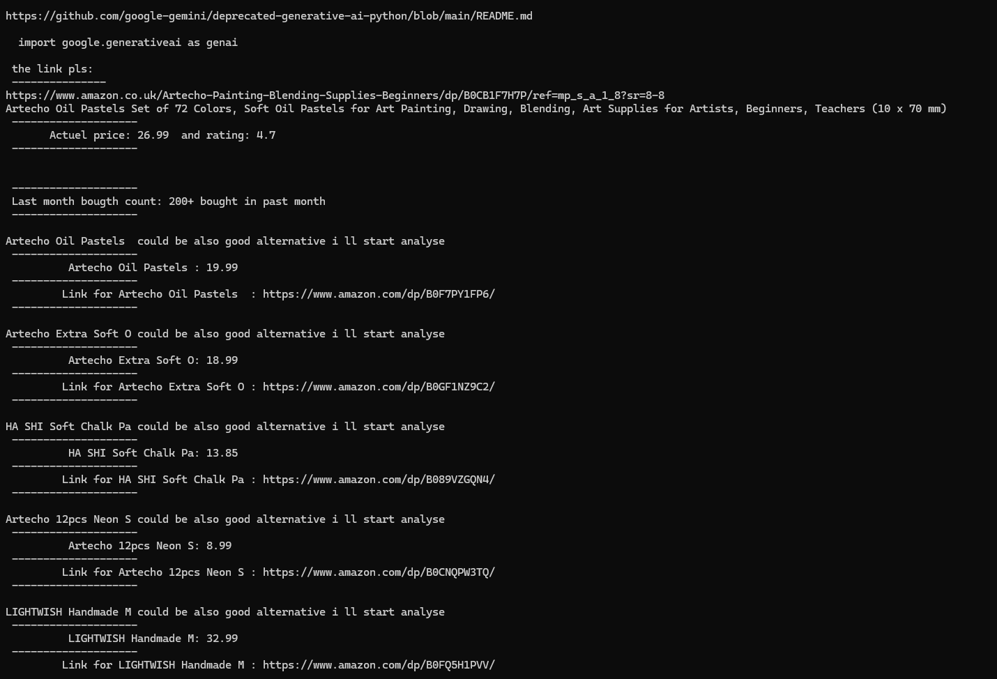 Amazone Product Analyse